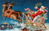 Santa Claus on his Flying Cart